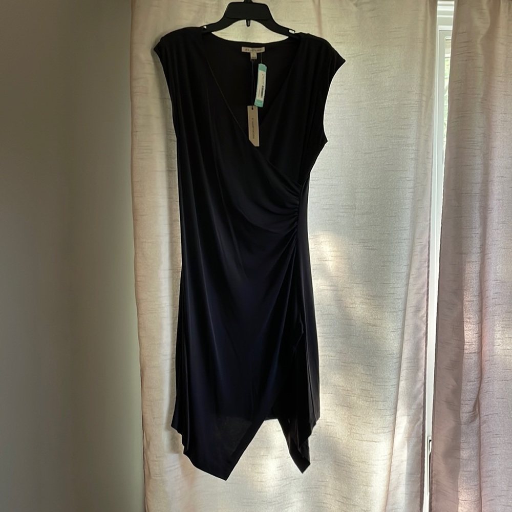 41 Hawthorn Women’s Dress, Dark Gray Med/silky, functional, stylish. New,w/tags.